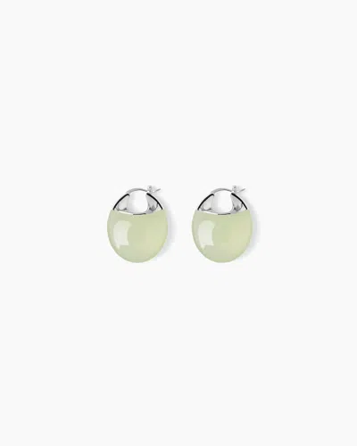 Lie Studio The Erin Earrings In Green Serpentine