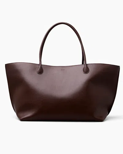 Lie Studio The Eva Weekend Tote In Sepia Brown