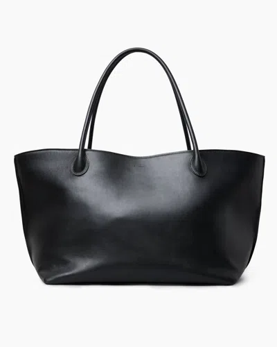 Lie Studio The Eva Weekend Tote In Solid Black