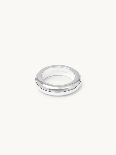 Lie Studio The Evie Ring Sterling Silver 52 In Metallic