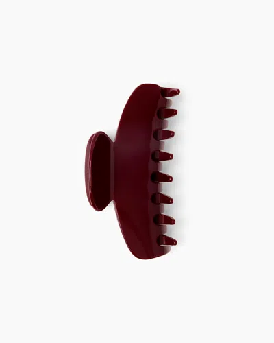 Lie Studio The Faye Hair Clip In Burgundy