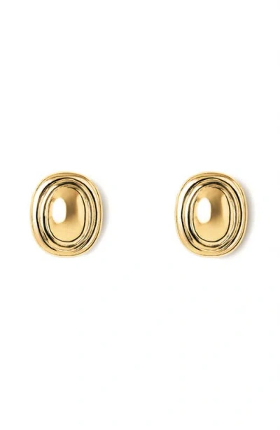 Lie Studio Lié Studio The Franka Stud Earrings In Gold
