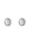 Lie Studio Lié Studio The Franka Stud Earrings In Metallic
