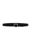 Lie Studio The Georgia Wide Belt In Black