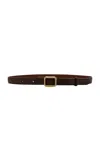 Lie Studio The Georgia Leather Belt In Brown