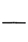 Lie Studio Georgia Wide Belt In Solid Black In Black