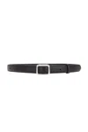 Lie Studio The Georgia Wide Belt In Black