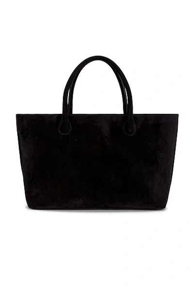 Lie Studio The Grace Tote Bag In Black Suede