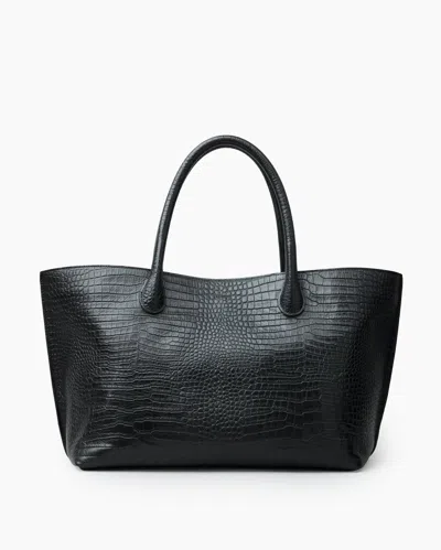 Lie Studio The Grace Tote - Black Croc
