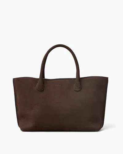 Lie Studio The Grace Tote - Sepia Brown Suede