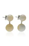 Lie Studio The Hannah Jade Earrings In White