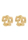 Lie Studio The Johanna 18kt Gold Hoop Earrings In Gold