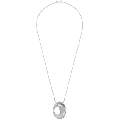 Lie Studio Lié Studio The Julia Pendant Necklace In Metallic