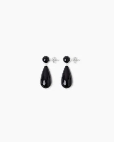 Lie Studio The Lola Earrings In Black Onyx