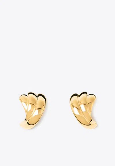 Lie Studio The Magda Earrings In Gold