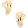 Lie Studio Lié Studio The Magda Stud Earrings In Gold