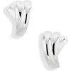 Lie Studio Lié Studio The Magda Stud Earrings In Silver
