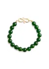 Lie Studio The Mary Beaded Bracelet In Green