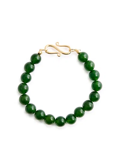 Lie Studio The Mary Beaded Bracelet In Green