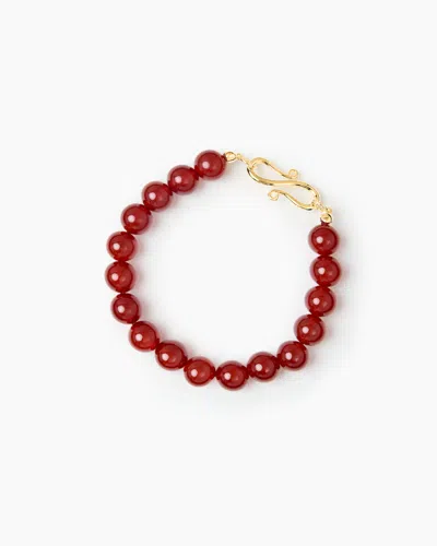 Lie Studio The Mary Bracelet In Red Carnelian