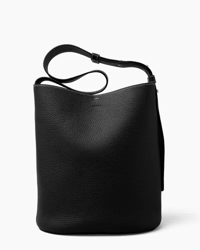 Lie Studio The Norma Tote In Black Grosgrain