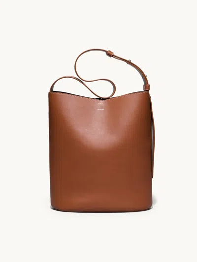 Lie Studio The Norma Tote Toffee Brown In Red