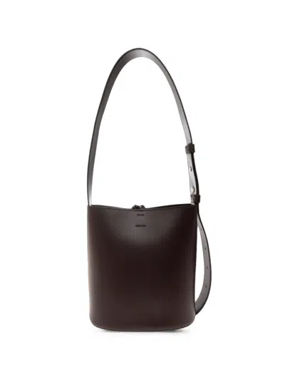 Lie Studio The Paula Leather Shoulder Bag In Brown
