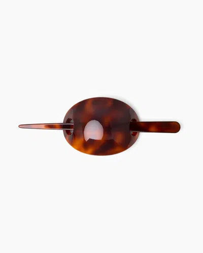 Lie Studio The Poppy Barrette In Tortoise