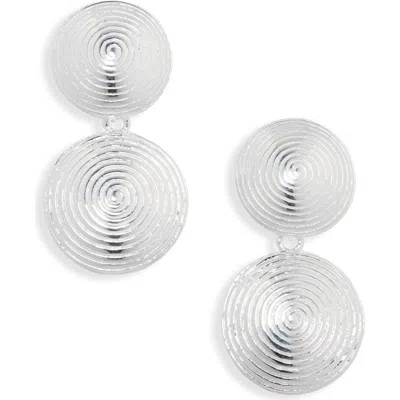 Lie Studio Lié Studio The Rita Drop Earrings In Silver