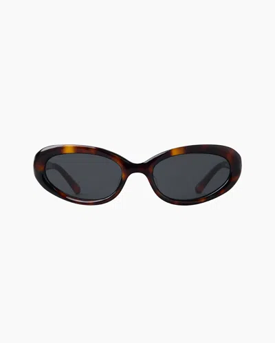 Lie Studio The Robyn Sunglasses In Dark Tortoise
