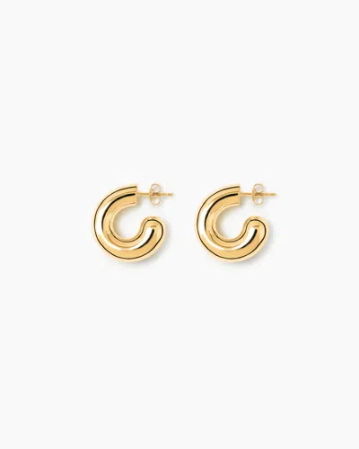 Lie Studio The Rose Earrings In Gold