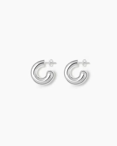 Lie Studio The Rose Earrings In Silver