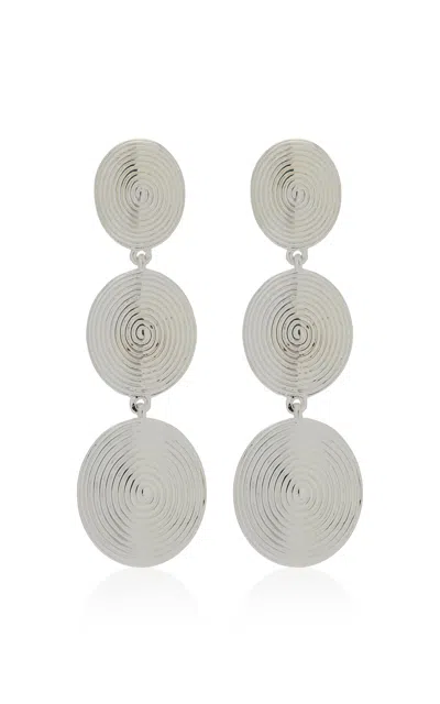 Lie Studio The Ruby Sterling Silver Earrings In Metallic
