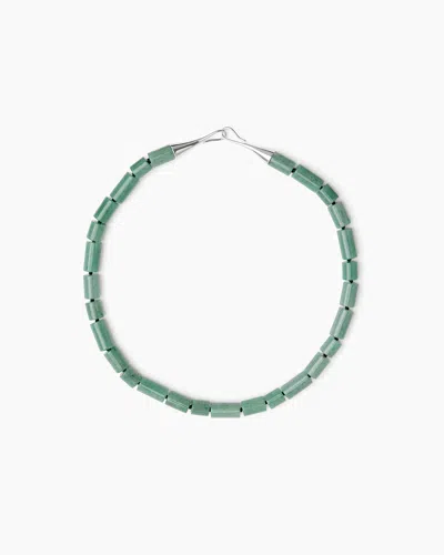 Lie Studio The Sadie Necklace In Green Aventurine