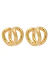 Lie Studio The Steffie 18kt Gold-plated Hoop Earrings In Gold