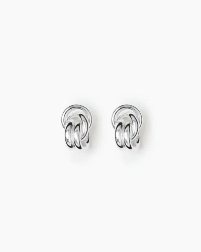 Lie Studio The Vera Earrings In Silver