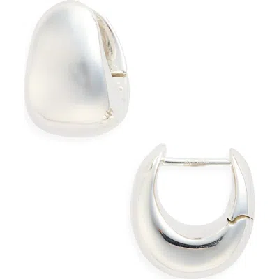 Lie Studio Lié Studio The Violet Hoop Earrings In Silver