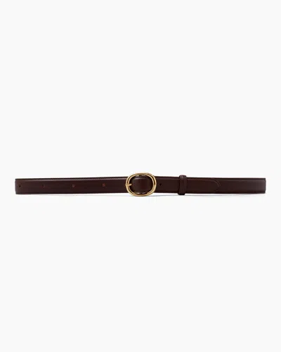 Lie Studio The Wyatt Wide Belt In Sepia Brown