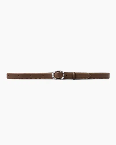 Lie Studio The Wyatt Wide Belt In Taupe