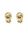 Lie Studio Vera Linked Circle Stud Earrings In Pink