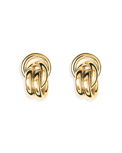 Lie Studio Vera Linked Circle Stud Earrings In Pink
