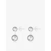 Lie Studio Womens Caroline Sterling-silver Earrings In Silver