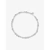 Lie Studio Womens Elly Sterling-silver Plated Brass Necklace In Silver