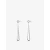 Lie Studio Womens Louise Sterling-silver Drop Earrings In Silver