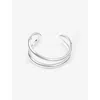 Lie Studio Womens Maggie Sterling Silver-plated Brass Bracelet In Metallic