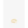 Lie Studio Womens The Amelia 18ct Yellow Gold-plated Sterling Silver Ring In Gold