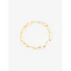 Lie Studio Womens The Monica 18ct Yellow Gold-plated Brass Bracelet In Gold