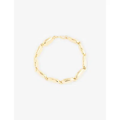 Lie Studio Womens The Monica 18ct Yellow Gold-plated Brass Bracelet
