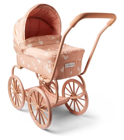 Liewood Kids' Adaline Printed Doll Stroller In Pink