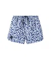 Liewood Aiden Printed Swim Trunks In Blue
